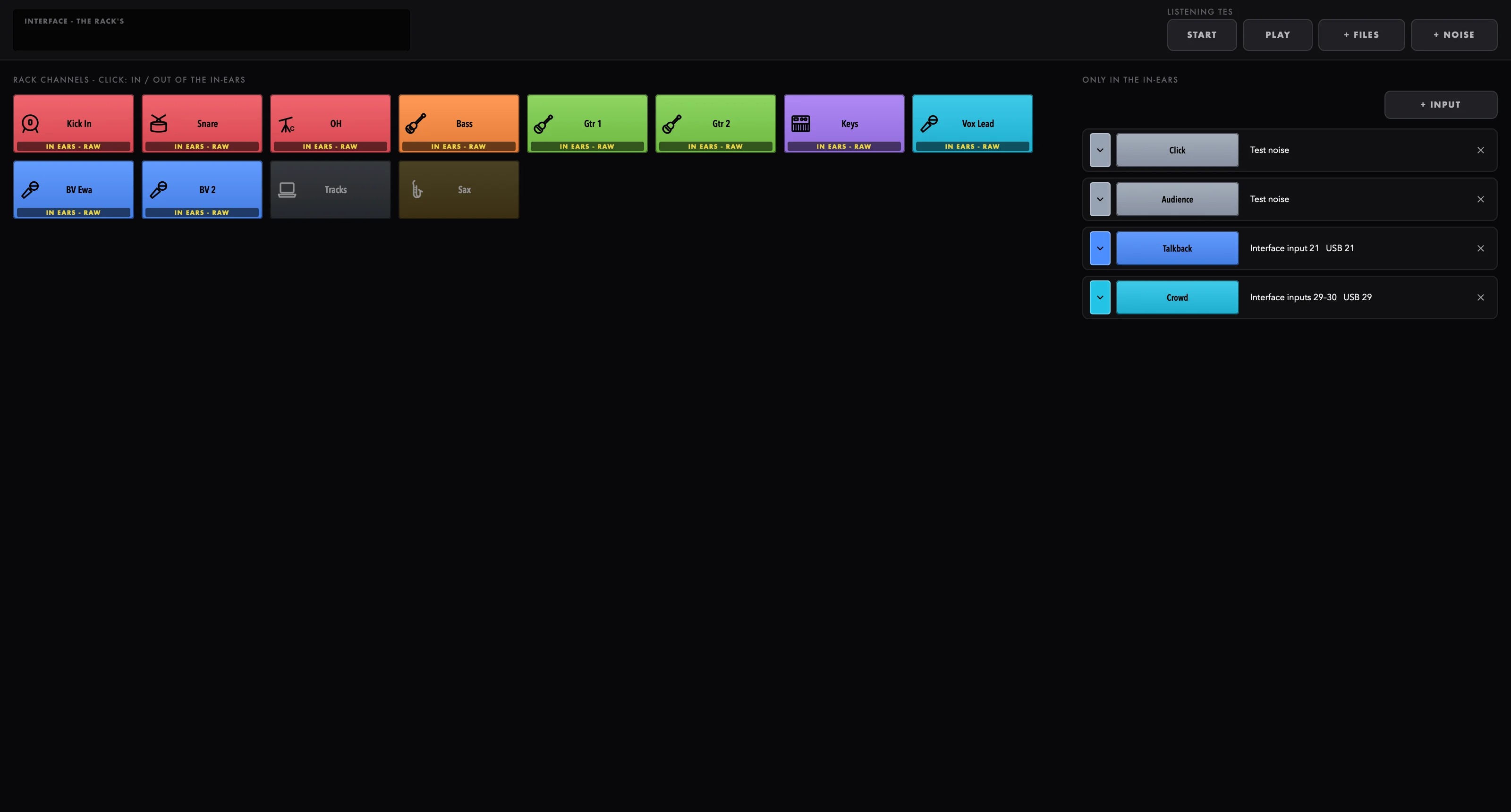 The SOURCES page